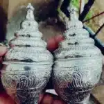 Silver Covered Shankh For Pooja